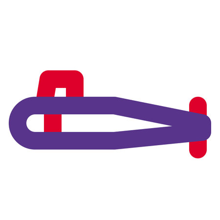 Military submarine, an underwater vessel.のイラスト素材