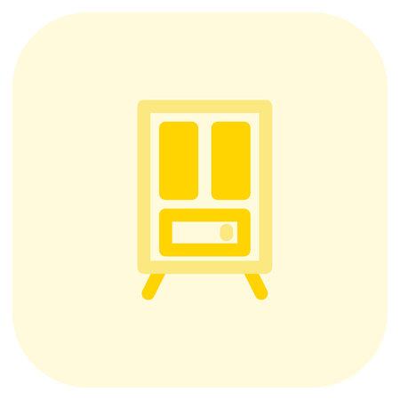 Multiple drawers closet for storing stuff.のイラスト素材