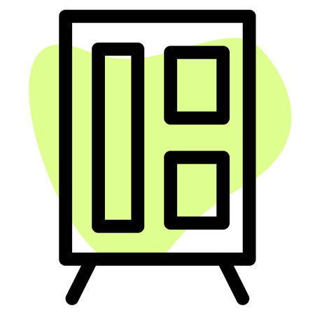 A large size wardrobe for clothes.のイラスト素材