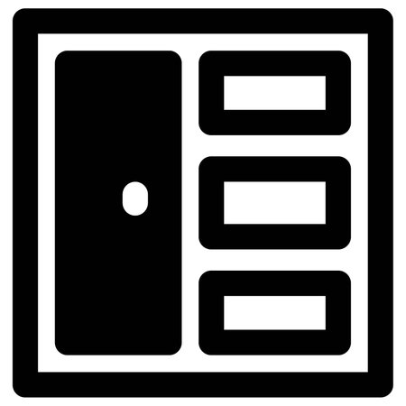 Vintage armoire with multiple drawers.のイラスト素材