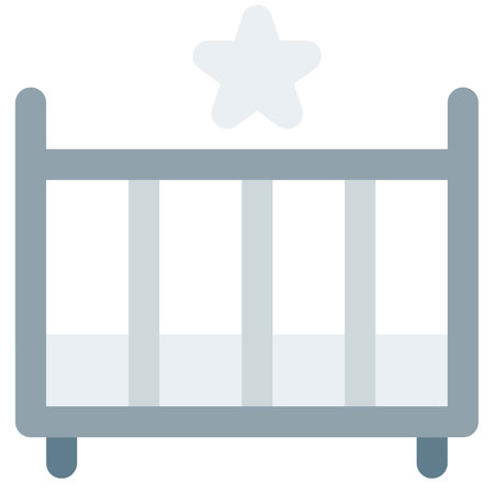 Infant bed or portable bassinet.のイラスト素材