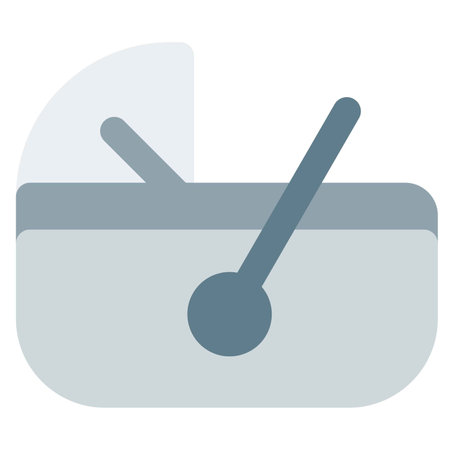 Covered bassinet or cradle for babies.のイラスト素材