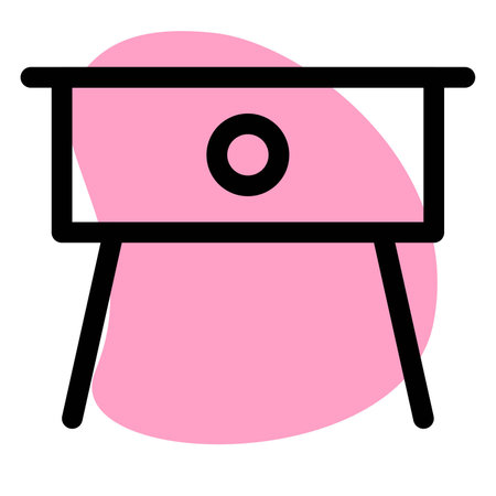 Side table used to kept items for convenience.のイラスト素材