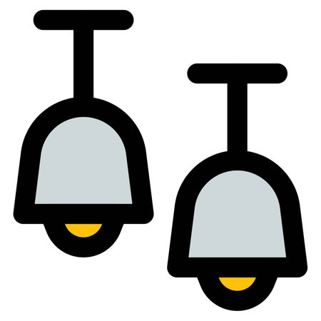 Candelabra lamps hanging on wall.のイラスト素材
