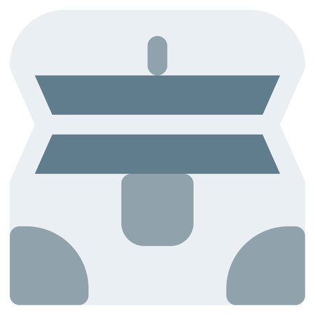 An ancient open treasure chest.のイラスト素材