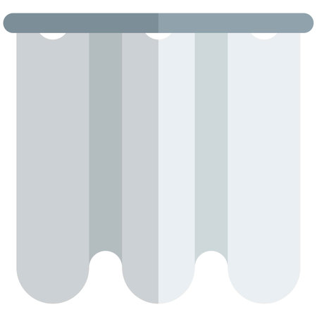 Hanging drapes for decorative purpose.のイラスト素材