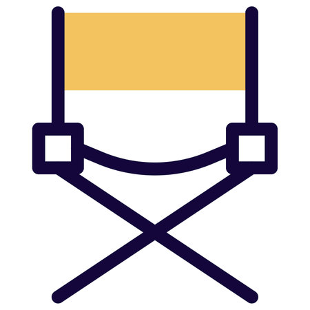 Foldable easy chair with back support.のイラスト素材