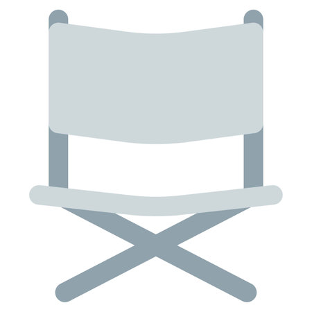 Comfy and foldable chair for outdoors.のイラスト素材