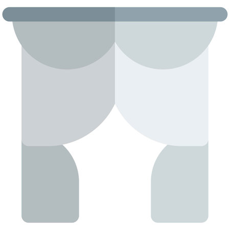 Stylish elegant drape or drop curtain.のイラスト素材