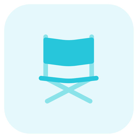 Comfy and foldable chair for outdoors.のイラスト素材