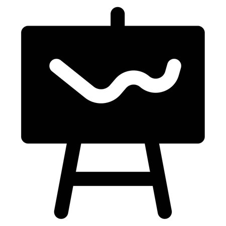 Easel, an upright support used for display.のイラスト素材