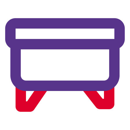 Comfortable cushioned footrest for support.のイラスト素材