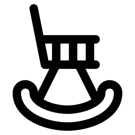 Rocking chair for lounge and living areas.のイラスト素材
