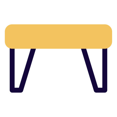 Footrest, a support used to elevate the foot.のイラスト素材