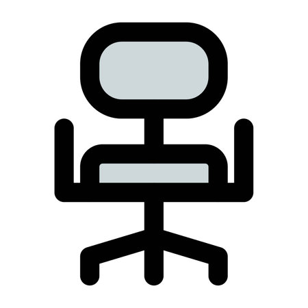 Modern armchair used as office furnitureのイラスト素材