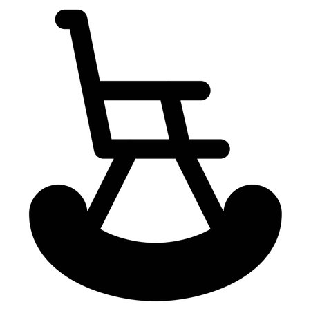 Glider rocker, a swing like chair.のイラスト素材