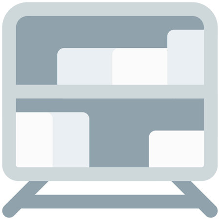 Nightstand with multiple shelves for essentialsのイラスト素材