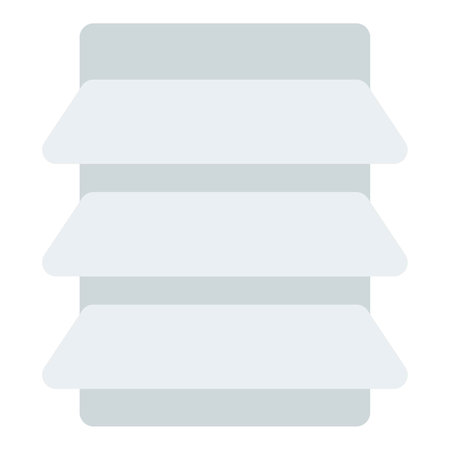 Set of shelves for storing and organizingのイラスト素材