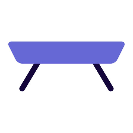 Elegant center table for living room furnishingsのイラスト素材