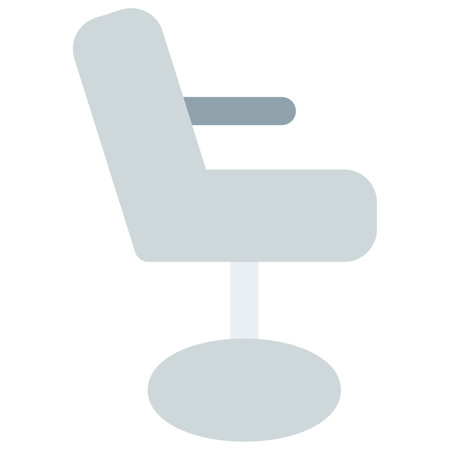 Office chair with side desk attachmentのイラスト素材