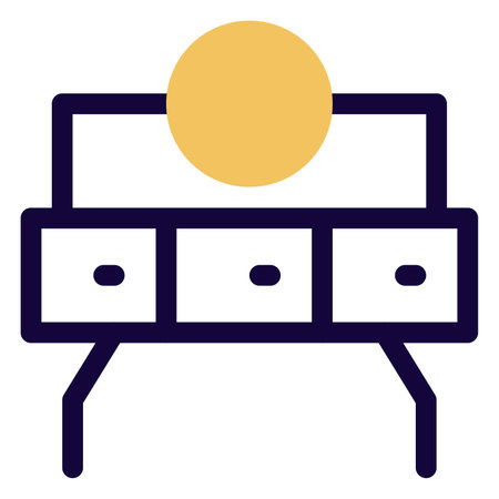 Spacious vanity with full sized mirrorsのイラスト素材