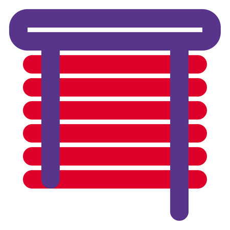 Venetian blind, a covering for windows during daytime.のイラスト素材