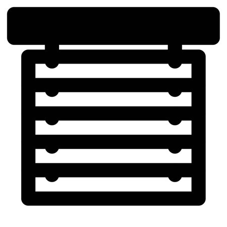 Pleated window blind for sunlight protectionのイラスト素材