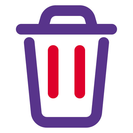 Trash can for disposing of wasteのイラスト素材