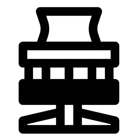 Stylish and solid wooden captain's chairのイラスト素材