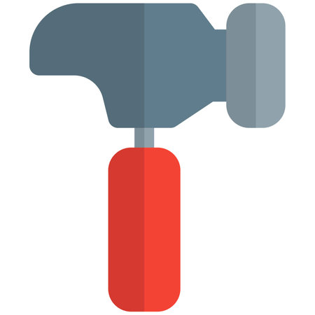 Hammer, a hand tool used for pounding.のイラスト素材