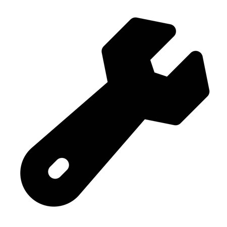 Wrench or spanner use for tightening bolt.のイラスト素材