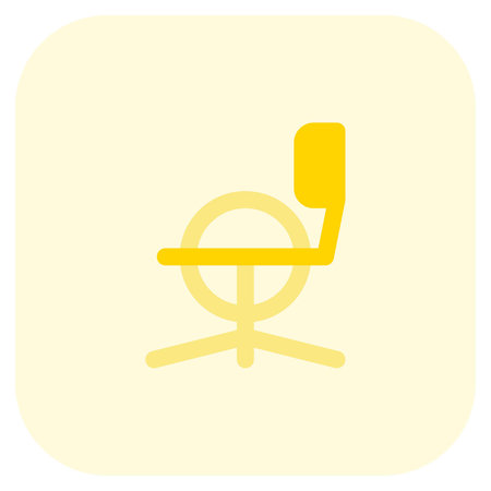 Improve your posture with balance ball chair.のイラスト素材