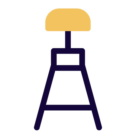 Stylish seating for decoration, bar stool.のイラスト素材