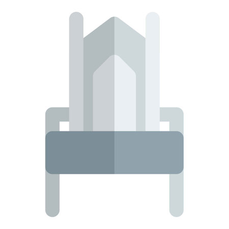 Vintage styled wooden bardic chair.のイラスト素材