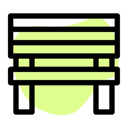 Multiple-person wooden bench for seating.のイラスト素材