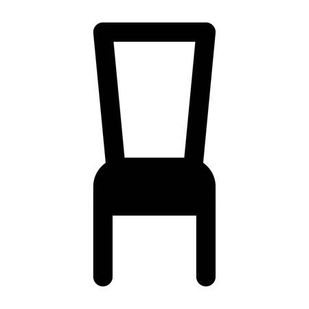 Modern dining chair with backrest.のイラスト素材