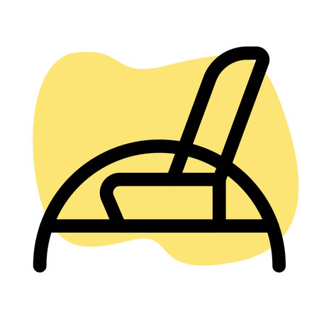 Rover chair attached in a steel frameのイラスト素材