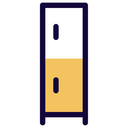 High cabinet used for storing items.のイラスト素材