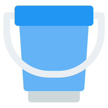 Bucket used for holding and carrying water.のイラスト素材