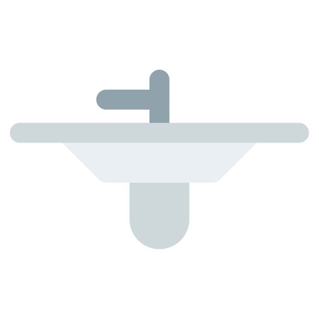 Small corner wash basin for toiletsのイラスト素材