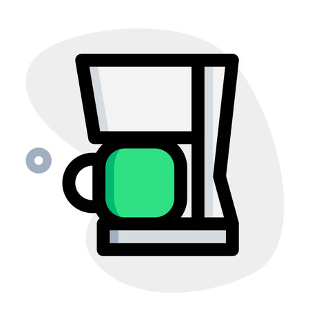 Coffee brewing auto drip electric device .のイラスト素材