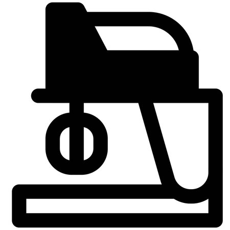 Stand mixer for blending ingredientsのイラスト素材