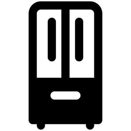 Spacious refrigerator commonly used in restaurantsのイラスト素材