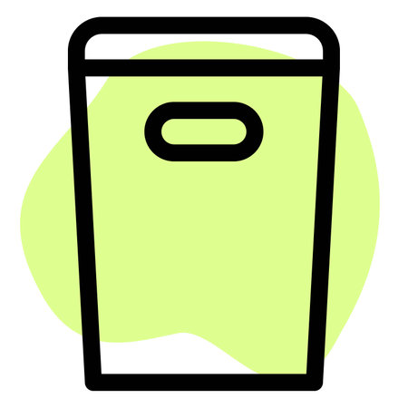 Clothes hamper that contains laundry.のイラスト素材