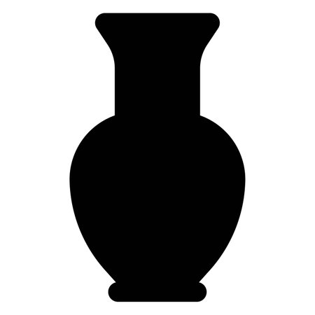 Vase, a decorative jar without handles.のイラスト素材