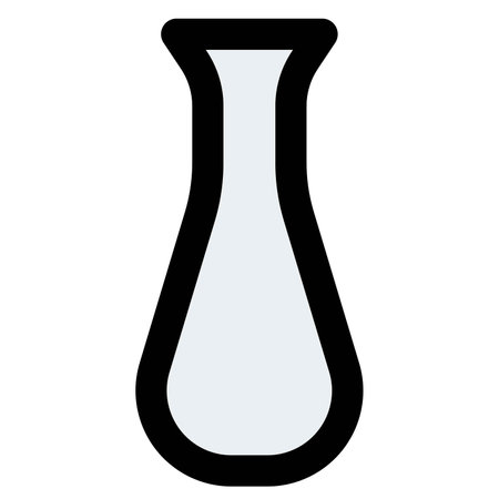 Vase, a vessel used to keep flowers.のイラスト素材