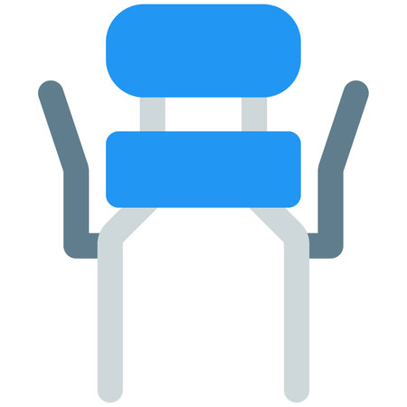 Adjustable arms in medical bath chair.のイラスト素材