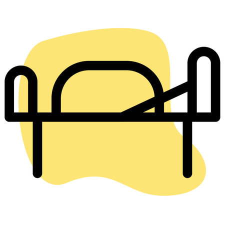 Fowler patient bed with adjustable features.のイラスト素材