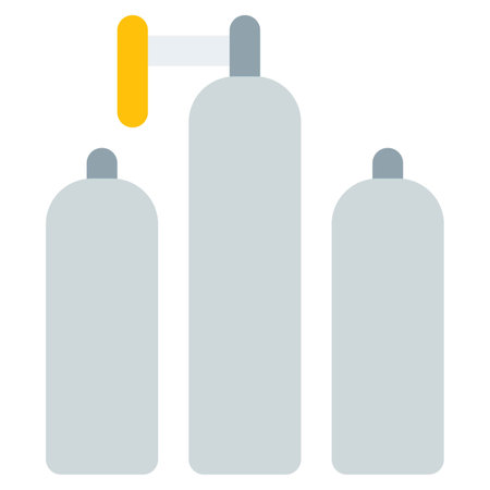 Oxygen cylinder for hospital emergency patients.のイラスト素材