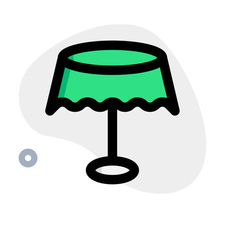 Restaurant dining table covered with cloth.のイラスト素材